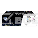 Картридж лазерный комплект HP 210X голубой/пурпурный/желтый (CF253XM) увеличенной емкости, фото4