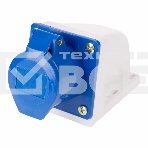 Розетка 113 стационарная 2Р+РЕ 16А 220В IP44 Rexant, фото2