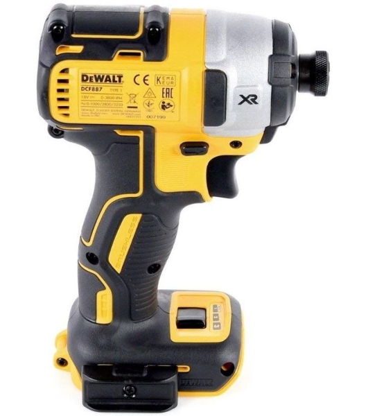 Шуруповерт DEWALT DCF887N-XJ 18.0 В XR . 6-гранный 1/4' 400 Вт. 3250 об/мин. 3800 уд/мин.