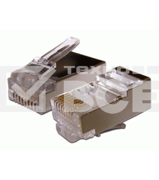 Коннектор RJ45 STP 8P8C, универсальный, для толстого кабеля, cat.6, 100 шт.