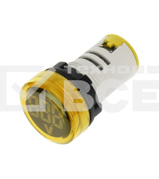 Индикатор значения напряжения желтый VD22 70-500 В Rexant