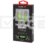 Кабель Crown USB - microUSB CMCU-3102M green, фото2