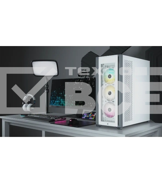Компьютерный корпус Corsair iCUE 7000X RGb CC-9011227-WW Full-Tower ATX, белый, Tempered Glass (639459)