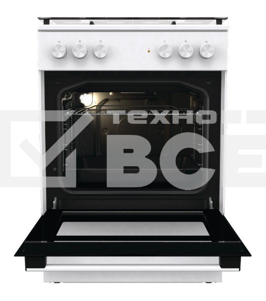 Комбинированная плита Gorenje GK6A20WF белый реш.чугун