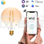 Лампа светодиодная филаментная Gauss Smart Home DIM+CCT E27 G95 Golden 6,5 Вт 2000-5500 К 1/40, фото3