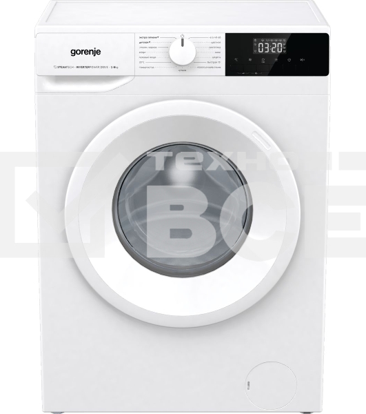 Стиральная машина Gorenje W1NHPI60SCS белый, загрузка фронтальная 6 кг, 1000 об/мин., класс: А