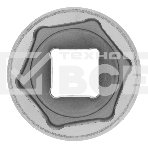 Головка MATRIX 13127торцевая 27мм 6-гранная crv под квадрат 1/2'' хромированная, фото3