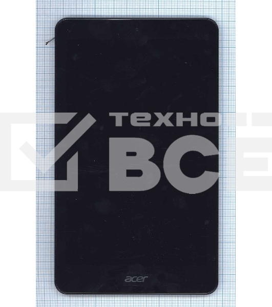 Модуль (матрица + тачскрин) для Acer Iconia One 8 B1-820 черный с черной рамкой