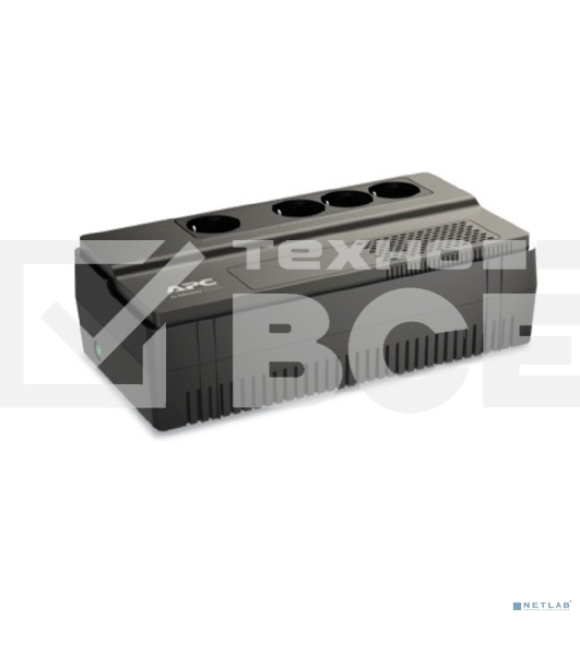 Источник бесперебойного питания APC Back-UPS BV1000I-GR 600Вт 1000ВА черный