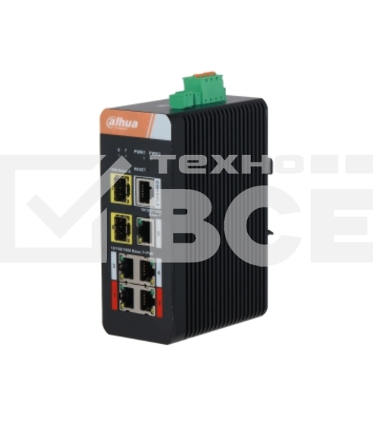Коммутатор Dahua DH-IS4207-4GT-120 5G 2SFP 4PoE 120W неуправляемый