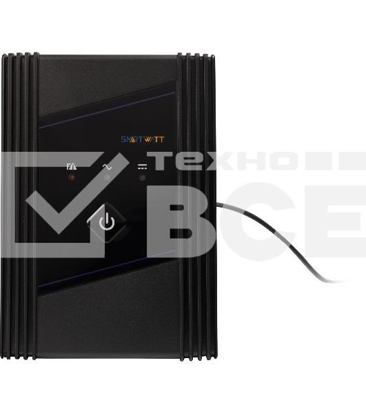 Источник бесперебойного питания SMARTWATT UPS UNI 850 черный 850/500 ВА/Вт, напольный, линейно-интерактивный, LED индикация, Shuko CEE7/4 - 2 шт.