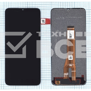 Дисплей (модуль) для Huawei Honor X7A, X7A Plus в сборе с тачскрином черный