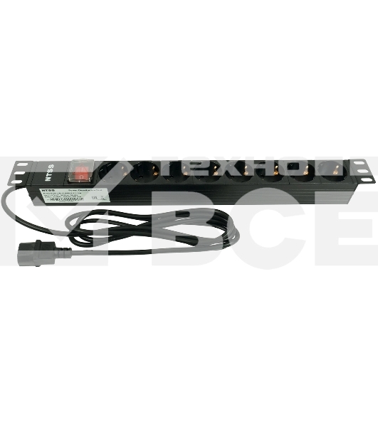 Блок распределения питания NTSS NTSS-PDU-DA1017 гор.размещ. 8xSchuko базовые 10A C14 2м