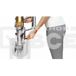 Пылесос вертикальный Dyson SV46 V12 Detect Slim Absolute золотистый/серебристый, питание от аккумулятора, 150 Вт, уборка сухая, пылесборник 0.35 л, работа от АКБ max 60 мин, фото9