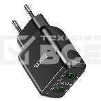 Зарядное устройство HOCO N6 Charmer QC3.0, 18W, два порта USB, 5V, 3.0A, черный, фото5