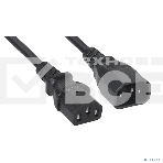 Шнур для блока питания Cabeus, IEC 320 C13, вилка IEC 60320 С14, 1.8 м, 10А, количество проводов и сечении 3x0,75 мм2, цвет: черный, фото4