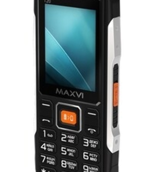 Мобильный телефон Maxvi RT-03 + док-станция, черный