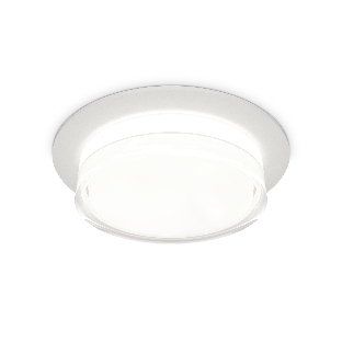 Комплект встраиваемого светильника Ambrella light XC8050024 SWH/FR/CL белый песок/белый матовый/прозрачный GX53 (C8050, N8399)