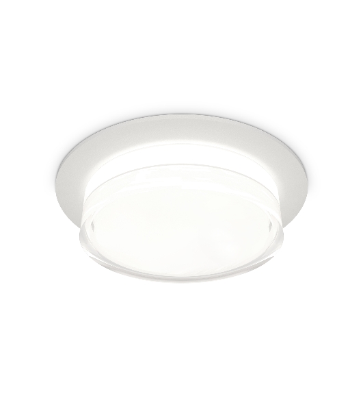 Комплект встраиваемого светильника Ambrella light XC8050024 SWH/FR/CL белый песок/белый матовый/прозрачный GX53 (C8050, N8399)