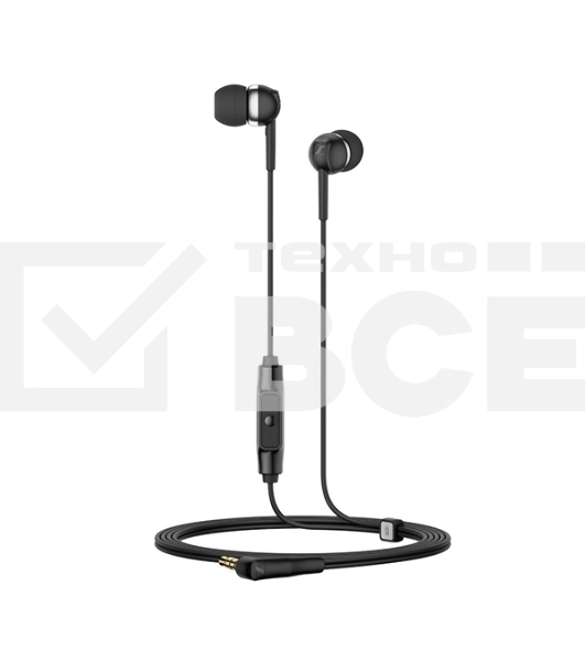Гарнитура вкладыши Sennheiser CX 80S 1.2м черный проводные (в ушной раковине)