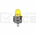 Выключатель клавишный круглый 250V 6А (3с) ON-OFF желтый Rexant, фото4