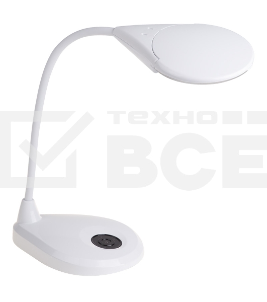 Лупа настольная 3D Rexant с подсветкой 3 LED, сенсорная регулировка яркости, EXPERT, белая