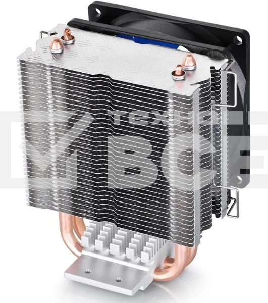 Кулер для процессора DEEPCOOL ICE EDGE MINI FS V2.0 синий, 80 мм, алюминий/медь, 2200 об/мин, 24.7 дБ, 3 pin, 100 Вт, 112 мм