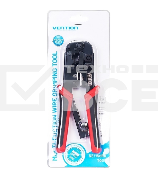 Обжимной инструмент Vention для витой пары с фиксатором RJ45/RJ12/RJ14/RJ11 (8p8c,6p6c,6p4c,6p2c)