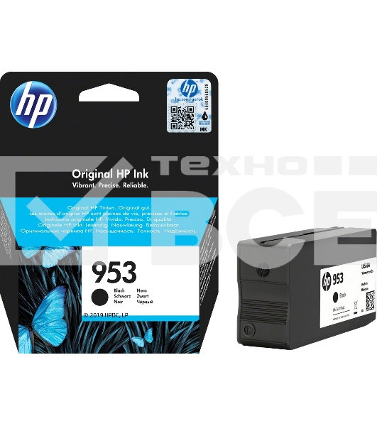 Картридж струйный HP 953 L0S58AE черный для HP OJP 8710/8715/8720/8730/8210/8725 (1000стр.)