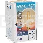 Лампа светодиодная филаментная Gauss Smart Home DIM+CCT E27 G95 Golden 6,5 Вт 2000-5500 К 1/40, фото8
