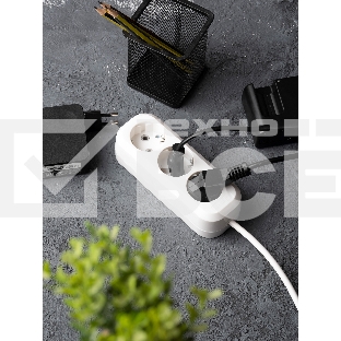 Удлинитель EKF UBA16-310-3-05 'Эксперт' 3 гнезда 5 метров 16А/3,5 кВт с заземлением ПВС 3х1 EKF PROxima