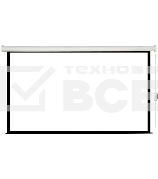 Экран с электроприводом Lumien Eco Control 187x280 см (раб. область 153х272 см) Matte White черная кайма по периметру 16:9