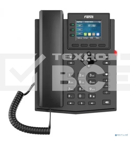Телефон IP Fanvil X303P черный