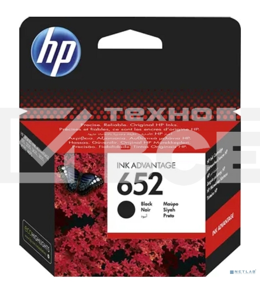 Картридж струйный HP №652 (F6V25AE) черный, 360 стр., для DJ IA 1115/2135/3635/4535/3835/4675