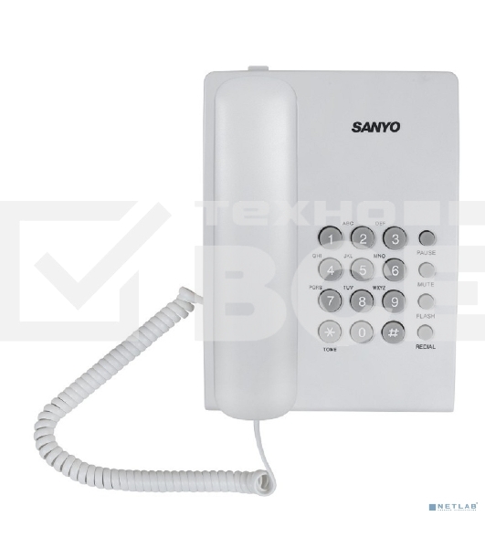 Телефон проводной SANYO RA-S204W белый