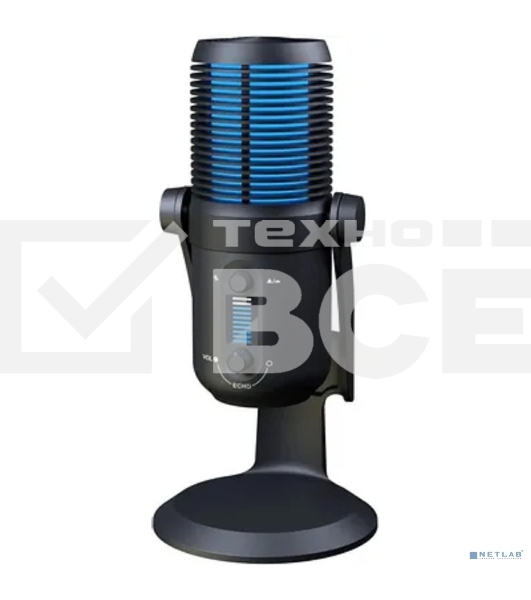 Микрофон проводной Оклик SM-400G 2м черный