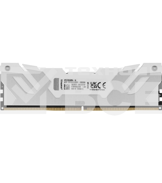 Оперативная память Kingston Fury Beast, DDR5, 16GB (1x16GB), 7200MHz, CL38, с радиатором, белый