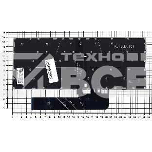 Клавиатура для ноутбука Lenovo Yoga 530-14IKB серебристая с подсветкой