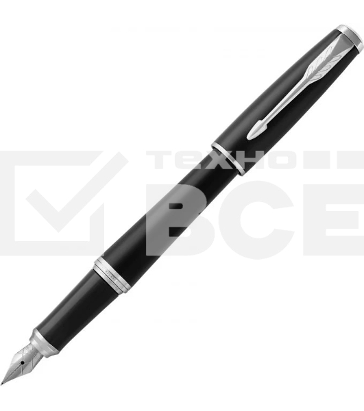 Ручка перьевая Parker Urban Core F309 (CW1931592) Muted Black CT F сталь нержавеющая подар.кор.