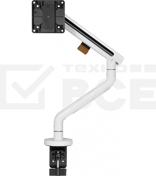 Кронштейн для мониторов Ultramounts UM725W белый 17'-32' макс.9кг крепление к столешнице поворот и наклон