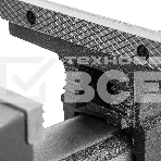 Тиски слесарные Denzel BVH-200, 200 мм, поворотные, стальная направляющая, с наковальней, фото14