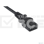 Шнур для блока питания Cabeus, IEC 320 C13, вилка IEC 60320 С14, 1.8 м, 10А, количество проводов и сечении 3x0,75 мм2, цвет: черный, фото3