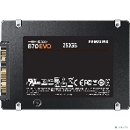 Накопитель SSD 2.5' 250GB Samsung 870 EVO Client SSD MZ-77E250B/AM SATA 6Gb/s, 560/530, IOPS 98/88K, MTBF 1.5M 3D NAND TLC, 512MB, 150TBW, 0,33DWPD, RTL, фото3