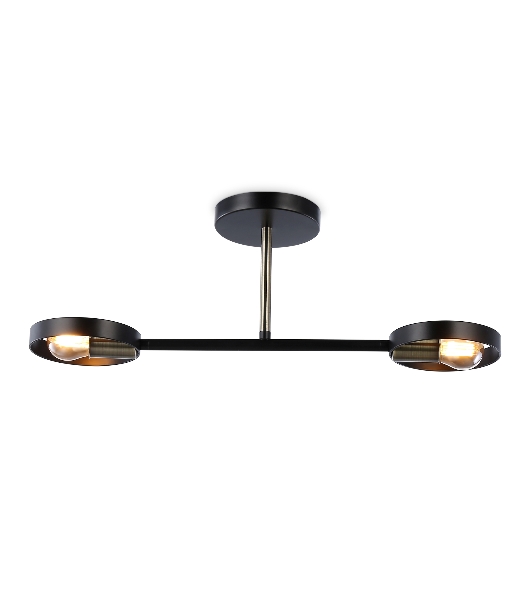 Светильник Ambrella light TR8225/2 BK/SB черный/бронза E27/2 max 40W 510*165*190