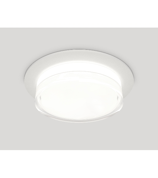 Комплект встраиваемого светильника Ambrella light XC8050024 SWH/FR/CL белый песок/белый матовый/прозрачный GX53 (C8050, N8399)