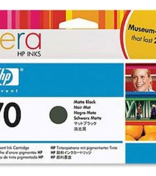 Картридж струйный HP №70 C9448A черный матовый для HP DJ Z2100/Z3100 (130мл)