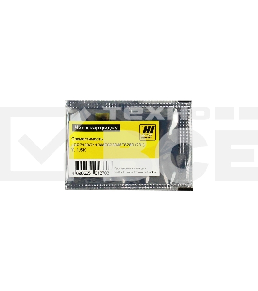 Чип Hi-Black к картриджу Canon LBP 7100/7110/MF8230/MF8280 new, Y 1,5K