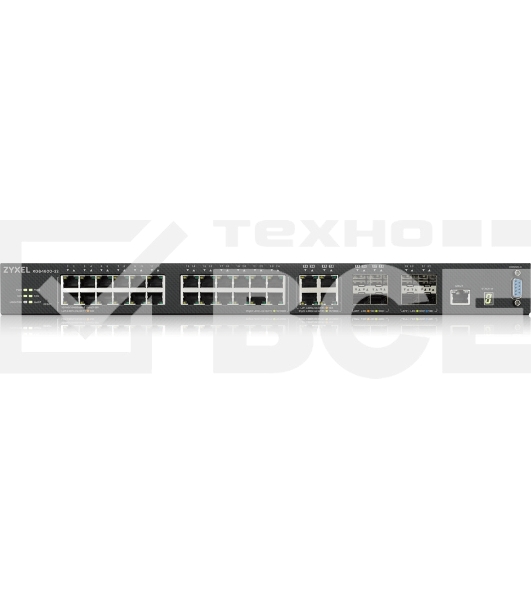 Коммутатор ZYXEL ZYXEL XGS4600-32 L3 Managed Switch, 28 port Gig and 4x 10G SFP+, stackable, dual PSU