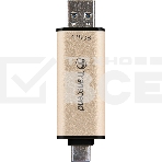Флеш диск Transcend USB 128GB, JETFLASH USB3.2, TLC, High Speed, Type-C и Type A (420/400 МБ/с), фото 1