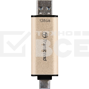 Флеш диск Transcend USB 128GB, JETFLASH USB3.2, TLC, High Speed, Type-C и Type A  (420/400 МБ/с)